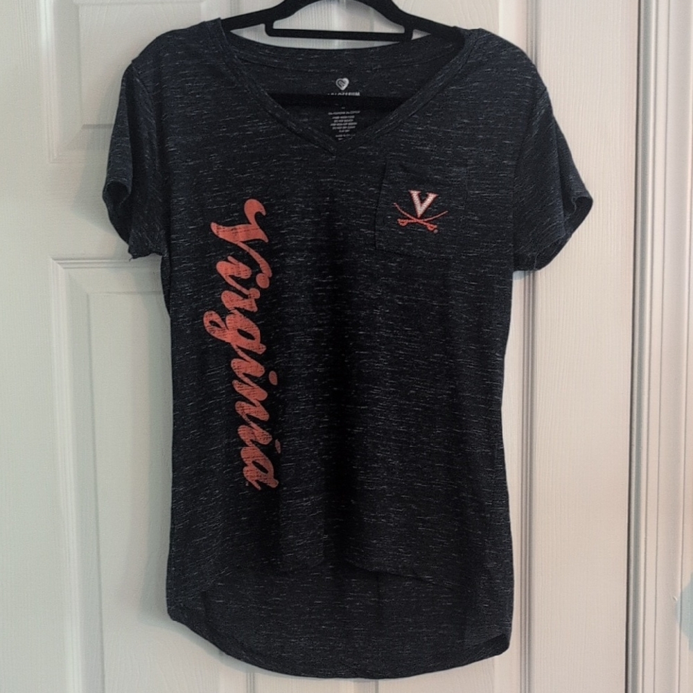 Colosseum Women's Short Sleeve Tee - Black with Orange Accents
